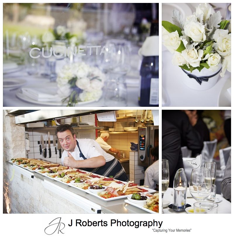 Cucinetta Restaurant Woolwich wedding setup - wedding photography sydney